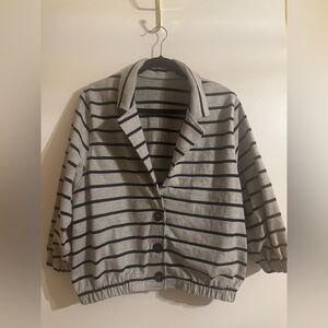 🖤 American Apparel Striped Jacket / Cardigan

Made in USA • One Size